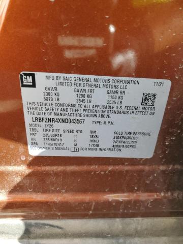 LRBFZNR4XND043567 Buick Envision Essence