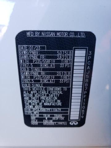 3PCAJ5BB7PF110679 Infiniti Qx50 Luxe
