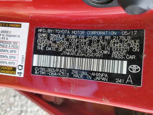 JTNKARJE6HJ547991 Toyota COROLLA IM