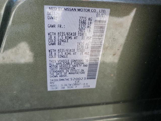 5N1DL0MN7HC520023 Infiniti QX60