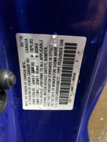 2HGFC4B6XKH306777 Honda Civic Lx