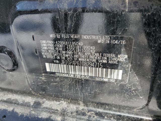 JF1GPAP61G8294715 Subaru Impreza Sport Premium