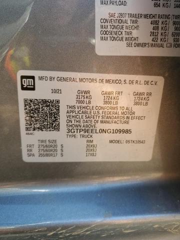 3GTP9EEL0NG109985 GMC Sierra Limited K1500 At4