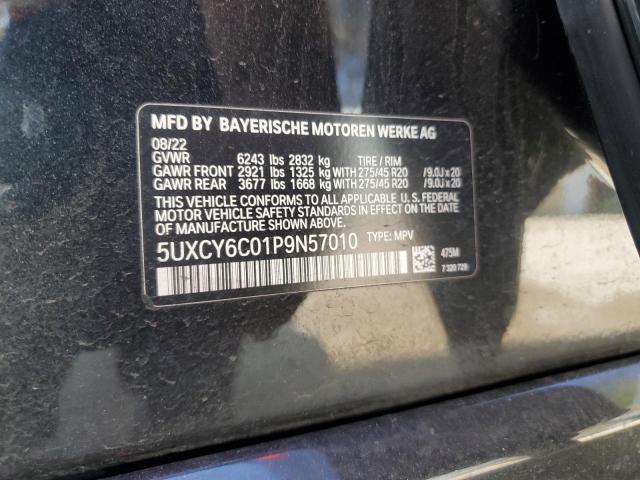 5UXCY6C01P9N57010 BMW X6 Xdrive40i