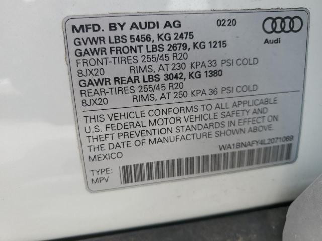 WA1BNAFY4L2071069 Audi Q5 Premium Plus
