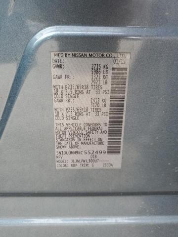 5N1DL0MM9KC552499 Infiniti QX60 LUXE