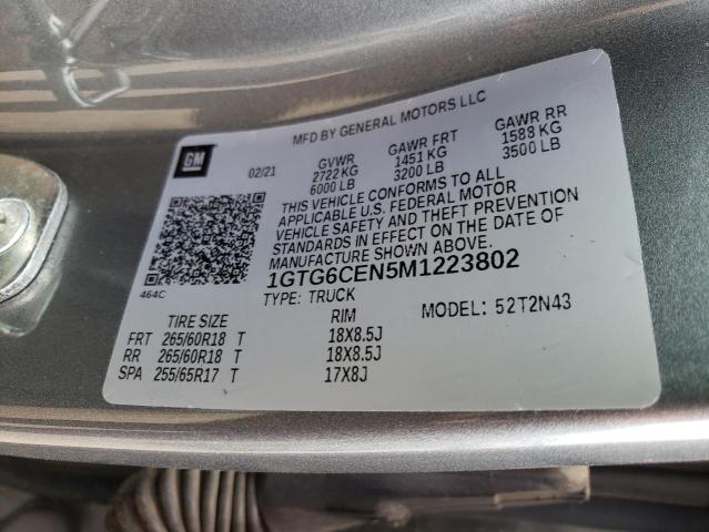 1GTG6CEN5M1223802 GMC Canyon Elevation