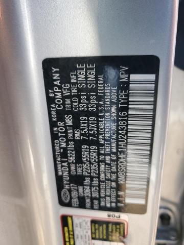 KM8SRDHF1HU243816 Hyundai Santa Fe Se Ultimate