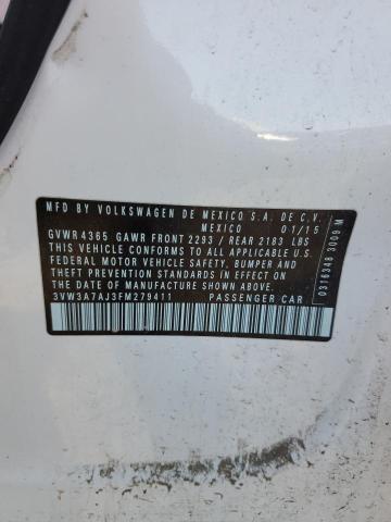 3VW3A7AJ3FM279411 Volkswagen JETTA TDI