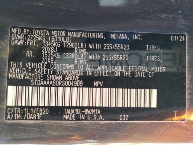 5TDAAAA60RS004909 Lexus Tx 350 Base