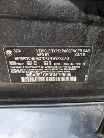 WBA8E1G59GNT99545 BMW 320 I