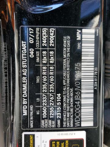 WDC0G4JB6JV019475 Mercedes-Benz GLC 300
