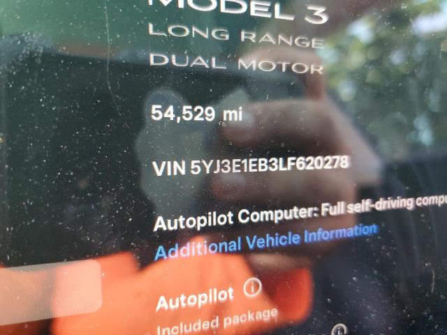 5YJ3E1EB3LF620278 Tesla MODEL 3