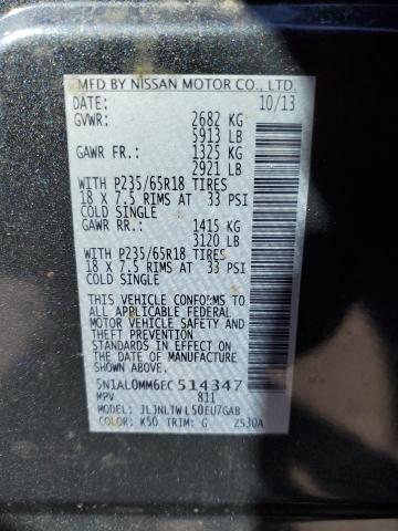 5N1AL0MM6EC514347 Infiniti QX60