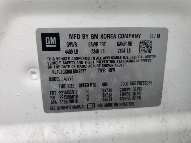 KL4CJGSB8LB042677 Buick Encore Essence