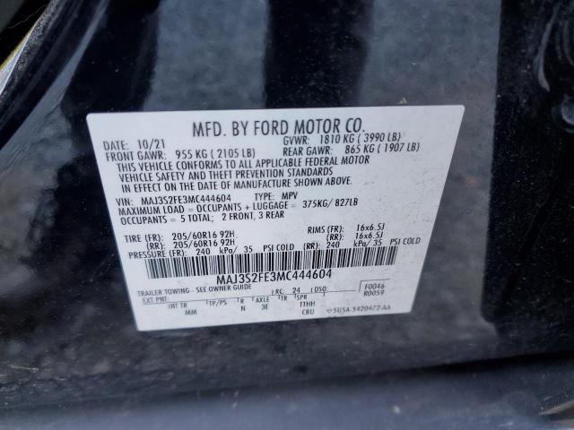 MAJ3S2FE3MC444604 Ford ECOSPORT S