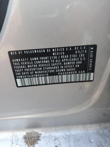 3VW2K7AJ5FM404210 Volkswagen JETTA BASE