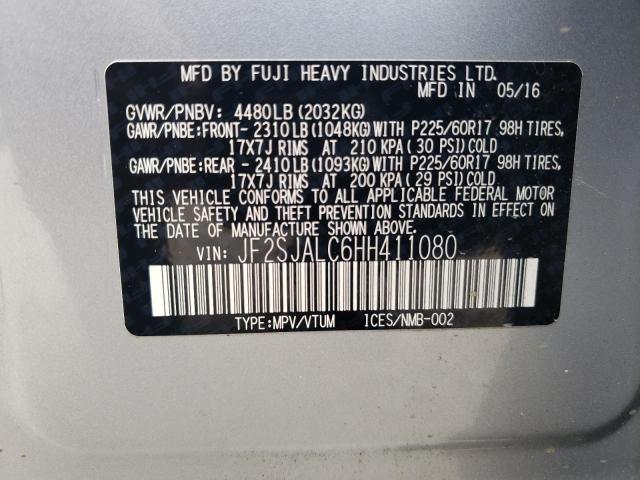 JF2SJALC6HH411080 Subaru Forester 2.5i Limited