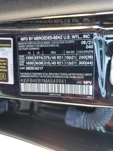4JGFB4KB1MA549941 Mercedes-Benz Gle 350 4matic