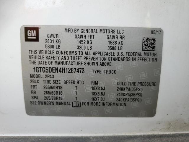 1GTG5DEN4H1287473 GMC CANYON SLT