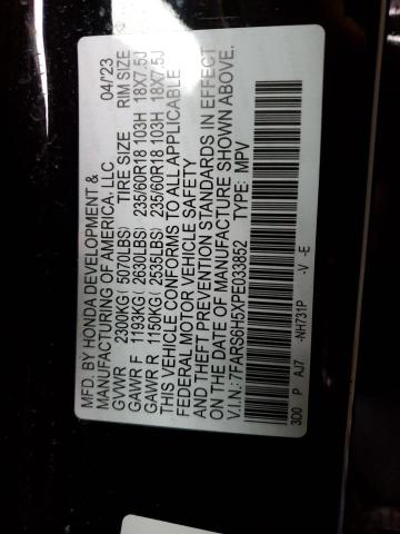7FARS6H5XPE033852 Honda Cr-v Sport