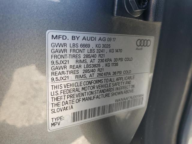 WA1VAAF76JD013854 Audi Q7 Prestige