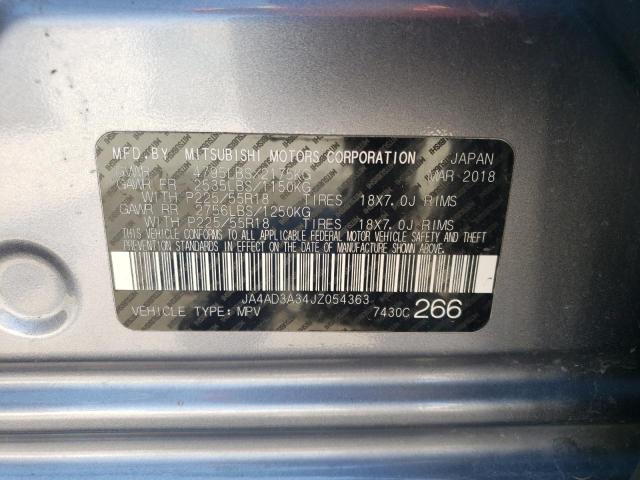 JA4AD3A34JZ054363 Mitsubishi Outlander Se