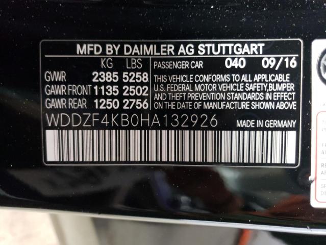 WDDZF4KB0HA132926 Mercedes-Benz E 300 4matic