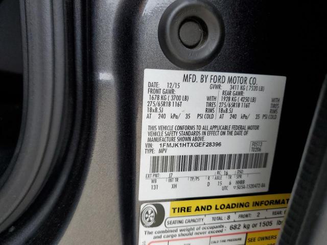 1FMJK1HTXGEF28396 Ford Expedition El Xlt