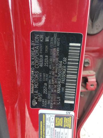 KNAGU4LE7H5013664 KIA OPTIMA HYBRID