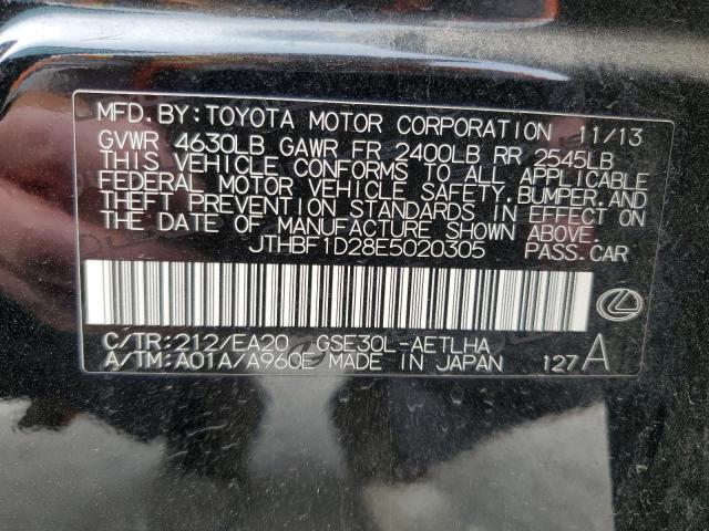 JTHBF1D28E5020305 Lexus IS 250