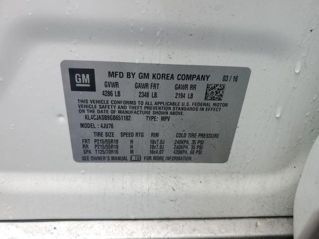 KL4CJASB9GB651182 Buick Encore