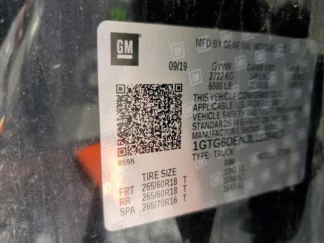 1GTG6DEN3L1139417 GMC CANYON SLT