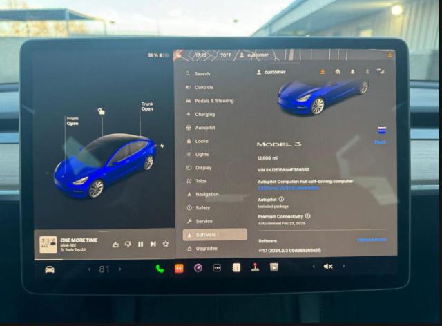 5YJ3E1EA9NF369552 Tesla MODEL 3