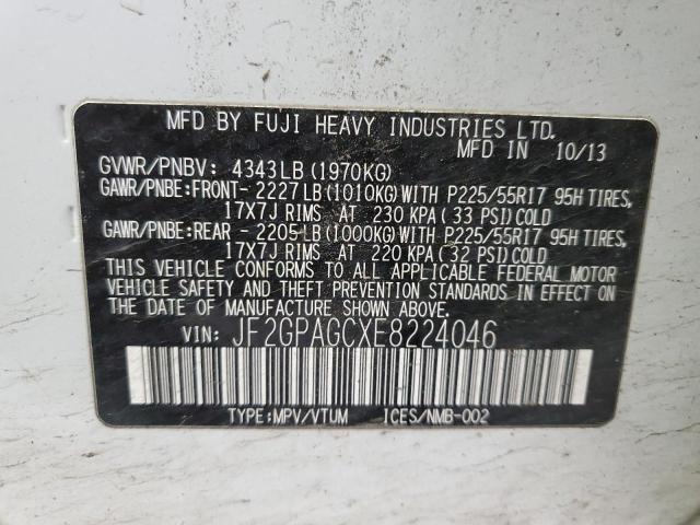 JF2GPAGCXE8224046 Subaru Xv Crosstrek 2.0 Limited