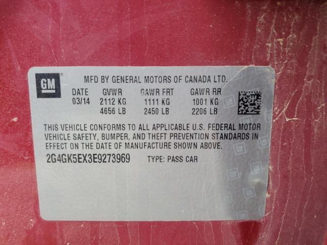 2G4GK5EX3E9273969 Buick Regal