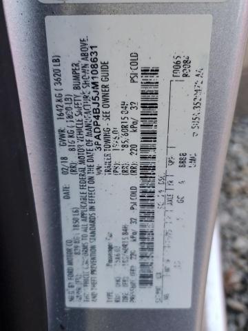 3FADP4BJ5JM108631 Ford FIESTA SE