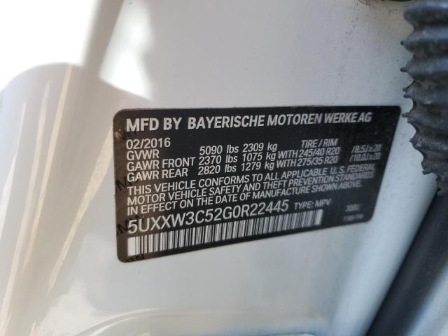 5UXXW3C52G0R22445 BMW X4 Xdrive28i