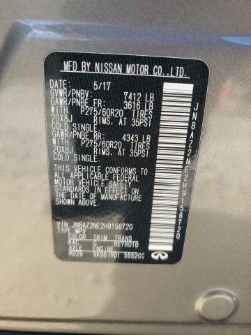 JN8AZ2NE2H9158720 Infiniti QX80 BASE