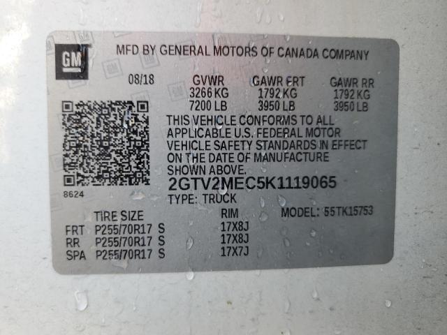 2GTV2MEC5K1119065 GMC Sierra Limited K1500 Sle