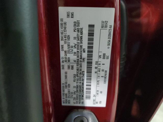 1FMCU9G65MUB11475 Ford ESCAPE SE