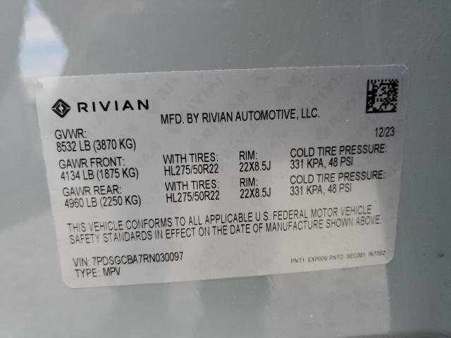 7PDSGCBA7RN030097 Rivian R1s Adventure