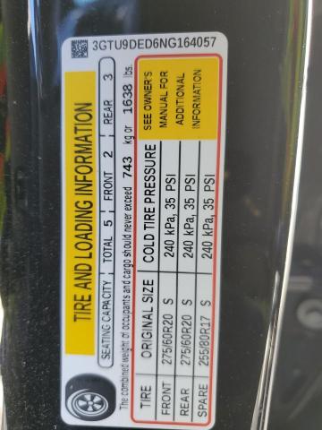 3GTU9DED6NG164057 GMC Sierra Limited K1500 Slt
