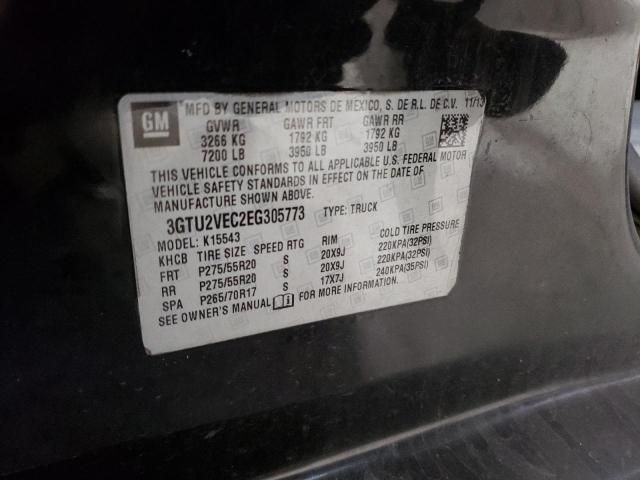 3GTU2VEC2EG305773 GMC Sierra K1500 Slt
