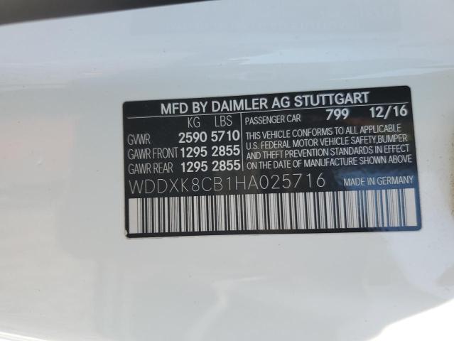 WDDXK8CB1HA025716 Mercedes-Benz S 550