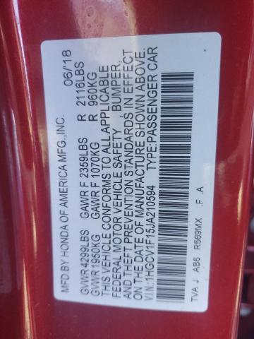 1HGCV1F15JA210594 Honda ACCORD LX