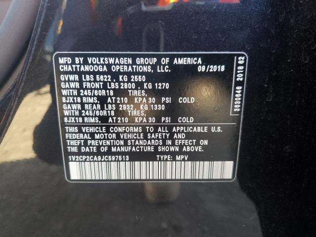 1V2CP2CA9JC597513 Volkswagen ATLAS SE