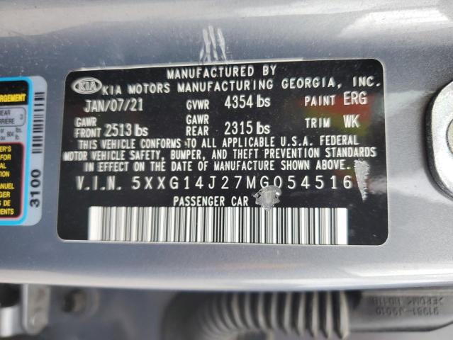 5XXG14J27MG054516 KIA K5 LXS