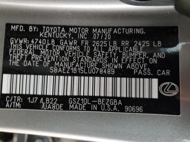 58AEZ1B15LU078489 Lexus Es 350 Luxury