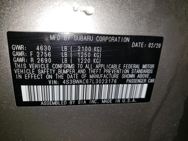 4S3BWAC67L3023176 Subaru Legacy Premium